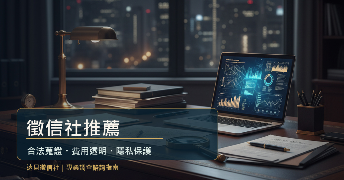 徵信社推薦合法蒐證與專業調查封面圖